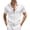White, variant on IWRICH Men's Texture Full Zip Polo Shirts Short Sleeve Jacquard Tees Solid Color Casual Trendy Summer Holiday Tops White XL