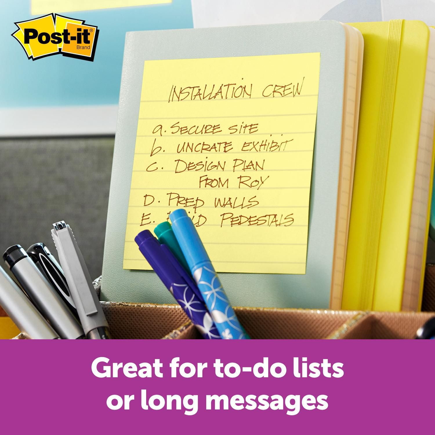 Feuillets super collants 660-3SSCY-C Post-it®, jaune canari