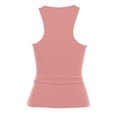 thumbnail image 4 of Camiseta sexy sin mangas con tirantes para mujer - Top corto ajustado con relleno extraíble, sujetador deportivo sin costuras para yoga, 4 of 7