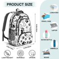 thumbnail image 5 of Pet Paw Print and Bone Backpack for School,Cute School Bag,Schoolbag with Adjustable Shoulder Straps & Padded Back,16.9 Inch, 5 of 5
