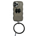 thumbnail image 1 of Suitable for iPhone 12pro mobile case liquid silicone strap, removable wrist strap shock proof soft cover, 1 of 3