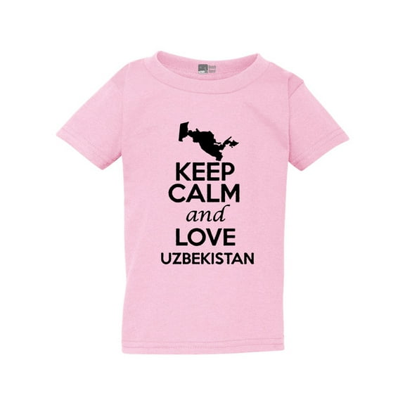 Keep Calm And Love Uzbekistan Country People Patriotic Toddler Kids T-Shirt Tee