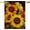 Sunflower, variant on Home Decorative Sunflowers House Flag, Summer Fall Garden Yard Outdoor Welcome Decor Autumn Vintage Outside Flower Decoration Sign, Farmhouse Seasonal Large Burlap Flag Double Sided 28 x 40