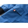 thumbnail image 4 of Hiheart Boys Girls Water Resistance Hooded Jackets Cotton Lined Rain Jackets Blue 4-5 yrs, 4 of 7