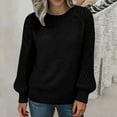 thumbnail image 2 of cfhntfmh Plus Size Sweaters for Women Crewneck Long Sleeve Cable Knit Sweaters Casual Fall Sweaters Soft Winter Tops, 2 of 6