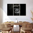 thumbnail image 3 of Elephant Stock Gorilla Portrait Close Up Wall Art - Horizontal Multi Panel Canvas - Living Room Wall Decor - Animal Multi Panel - Black And Gray Decor - 57" x 36", 3 of 8