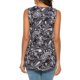 thumbnail image 3 of Blusa estampada sin mangas con cuello redondo a la moda para mujer, chaleco con botones Pompotops lopia991812, 3 of 8