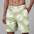thumbnail image 2 of KPOPLK Men's Swim Trunks Quick Dry Beach Shorts Swimwear Bathing Suits Print Beach Casual Trouser Shorts(Light Green,XXL), 2 of 5