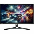 thumbnail image 6 of Lenovo Legion R27qc-30 27" Class WQHD Curved Screen Gaming LED Monitor - 16:9 - Raven Black - 27" Viewable - Vertical Alignment (VA) - WLED Backlight - 2560 x 1440 - 16.7 Million Colors - Adaptive ..., 6 of 8