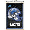 thumbnail image 3 of NFL Detroit Lions - Neon Helmet 23 Wall Poster with Magnetic Frame, 22.375" x 34", 3 of 5