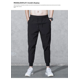 thumbnail image 4 of Pantalones casuales de verano de color sólido de seda de hielo holgados de secado rápido pantalones elásticos, 4 of 5
