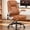 Brown, variant on COOLHUT Office Executive Chair High Back Adjustable Managerial Home Desk Chair, Office Computer Chair with Lumber Support, Swivel PU Leather Chair for Home Office, Gray