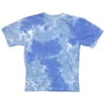 thumbnail image 2 of Billabong Women's Pocket Tie Dye Oversized Boyfriend Relaxed Fit Tee T-Shirt (X-Small, Blue Tie Dye), 2 of 6
