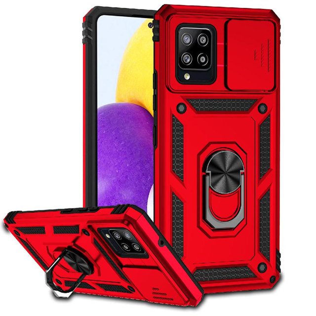 Estuche GANGXUN para Samsung Galaxy M42 5G, soporte giratorio 360°, estilo mecánico y magnético