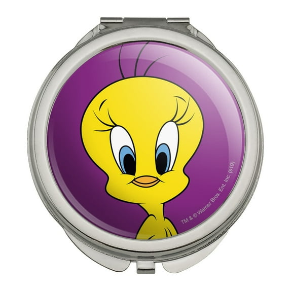 Looney Tunes Tweety Bird Compact Travel Purse Handbag Makeup Mirror