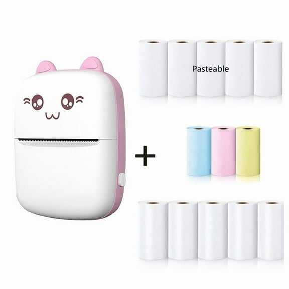 Portable Thermal Printer Wireless Printing Paper Photo Inkless Printer APP controlled Lable Printer, 57mm