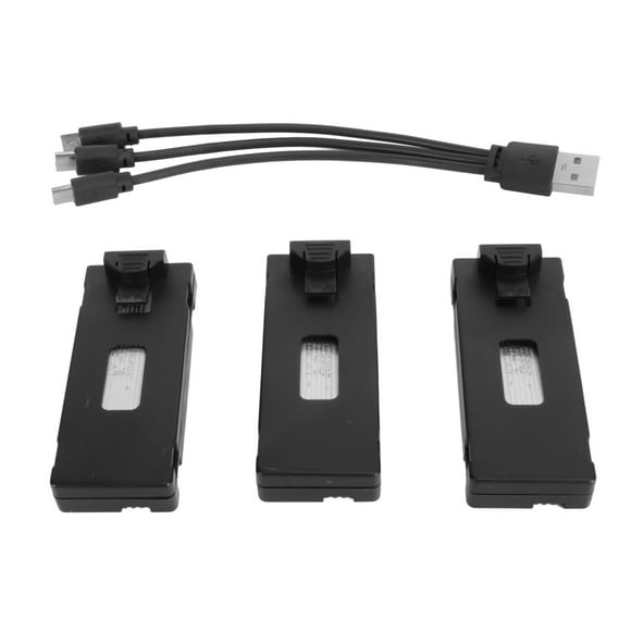 3PCS Drone Lithium Battery 1800MAH 3.7V Rechargeable Quadcopter Drone Battery for E88 E88Pro E100 E99 K3 K6 E89 P1 P4 P5