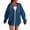 Blue, variant on Women's Cardigan Zip Up Jackets For Women 2025 Fall Basic Lightweight Sweatshirt Print Long Sleeve Shirts Drawstring Full Zip Hoodies,Beige Women's Cardigan M