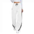 thumbnail image 1 of Pantalones Deportivos de Pierna para Mujer, Informales, de Cintura Alta, Rectos, con Cordón y Bolsillos XXL, 1 of 9