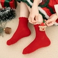 thumbnail image 6 of NAISIBABY Boys Girls Christmas Socks, Breathable Stretch Cotton Soft Kids Funny Festival Socks Red 9T, 6 of 6