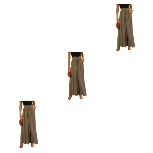Minnieouse Pantalones de moda de verano para mujer: pantalones de estilo fino frescos y elegantes Moda de mujer Lino verde 2XL 1 Type1 NO1