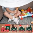 thumbnail image 2 of Little Wood Feliz Navidad Decoración de trenes Camión agrícola Juguete Festival Adorno de mesa Regalo de año nuevo para niños Niñas Adultos Verde 1 Eigraketly HA009087-05B, 2 of 6