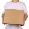 thumbnail image 7 of Corrugated Mailing Box Packaging Box Brown Medium Sturdy Corrugated Cardboard Recyclable for Small Business Shipping Mailing Packaging Under 10$, Rose Gold, 7 of 7