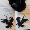 thumbnail image 6 of Osdhezcn Gothic Crow Earrings Simple Earrings Ear Jewelry Drop Earring Acrylic Material, 6 of 9