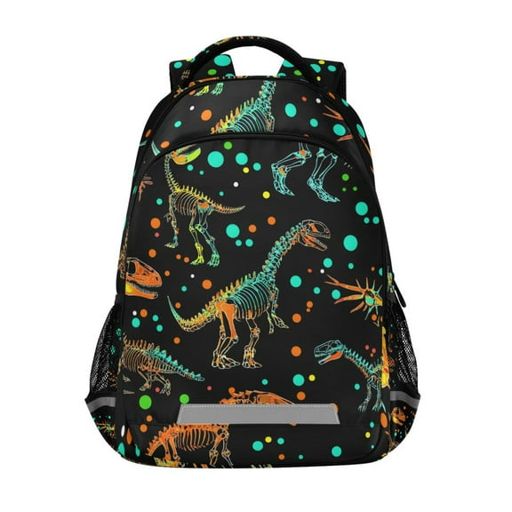 ALAZA Cartoon Dinosaur Backpack Elementary School Bag Bookbag Travel Rucksack