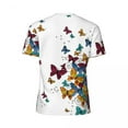 thumbnail image 6 of T Shirt For Men Fly Away Butterfly Butterflies Freedom Harajuku Gym T-Shirts Short-Sleeve Breathable, 6 of 7