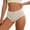 Beige, variant on lnmuld Solid Vertical Ribbed Bear Print Mid Waist Women Briefs Scalloped Lace Trim Mini Bow Soft Cotton Breathable Daily Panties Color:Blue,Size:M