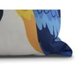 thumbnail image 2 of Simply Daisy, 20" x 20" Macaw Close Up, Animal Print Outdoor Pillow, Mid Blue, 2 of 2