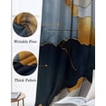 thumbnail image 3 of Blue Gold Mountain Blackout Curtains for Bedroom Living Room Darkening Curtains 84 Inch Length 2 Panels Set Country Abstract Marble Texture Window Curtain Window Treatment Grommet Drapes 52"x84", 3 of 9