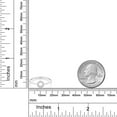 thumbnail image 3 of Gem Stone King 10K Solid White Gold Round White Diamond Contemporary Engagement Circle Ring for Women (Size 7), 3 of 3