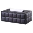 thumbnail image 1 of Rectangular Leather Tissue Box for Home Office Car (Black), 1 of 5