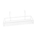 thumbnail image 4 of Tnarru Cubicle Hanging Basket for Office Plant Railing Shelf for Porch Fence Garden Single Layer White, 4 of 8