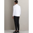 thumbnail image 3 of DARING DIVA Men's Soft Long Sleeve Button Down Business Formal Dress Shirt S White, 3 of 5