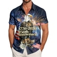 thumbnail image 2 of Yindaity July 4th Shirts for Men USA American Flag Men Women Kids Bald Eagle Patriotic T-Shirt(Dark Gray,2XL), 2 of 6