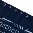 thumbnail image 4 of Navy Blue Boho Stall Shower Curtain with Tassel,Fabric Modern Farmhouse Bathroom Curtain Sets with Hooks,72" Wx72" H, 4 of 8