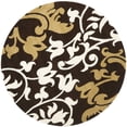 thumbnail image 3 of SAFAVIEH Soho Aaron Abstract Floral Wool Area Rug, Brown/Multi, 9'6" x 13'6", 3 of 7
