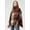 Caramel Check, variant on Women's Caramel Striped Oversize Soft Knit Cape Sweater Pullover