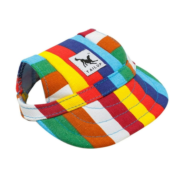Xihbxyly Gorra de Lona para Mascotas Pequeñas, Ligera, con Protección Solar, Mezcla de Algodón Transpirable, Diseño Ajustable, Ideal para Aventuras Al Aire Libre, Sombrero de Verano para Perros, Disp