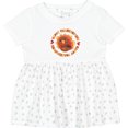 thumbnail image 3 of Inktastic Happy Thanksgiving with Cute Turkey Girls Baby Dress, 3 of 5