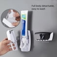 thumbnail image 3 of Wall-Mounted Toothbrush & Toothpaste Holder Set With Automatic Dispenser And Cup, 3 of 9