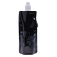 thumbnail image 3 of Bolsa de agua Botella plegable portátil Suministros para deportes al aire libre Negro, 3 of 9