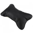 thumbnail image 1 of ZPSHYD Oreiller de Cou de Voiture, 1 appuie-tête de siège de Voiture en Cuir Doux et Respirant, Coussin de Soutien de la tête et du Cou pour chaises de Maison et de Bureau(Le Noir), 1 of 10