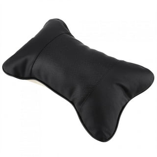 QXPDD Car Neck Support Headrest Pillow, Memory Foam Car Seat Head Support  Cushion, Soft Car Neck Pillows for Driving Gaming Seat Office Chair,Black S