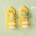 2PCS Cute Duck Beauty Blender Holder, Cartoon Animal No Drilling
