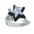 thumbnail image 1 of Anillo de pentagrama de estrella Harajuku para mujer, dulce Hip Hop, fresco, ajustable, estrella de la suerte, regalo de joyería de moda, 1 of 5
