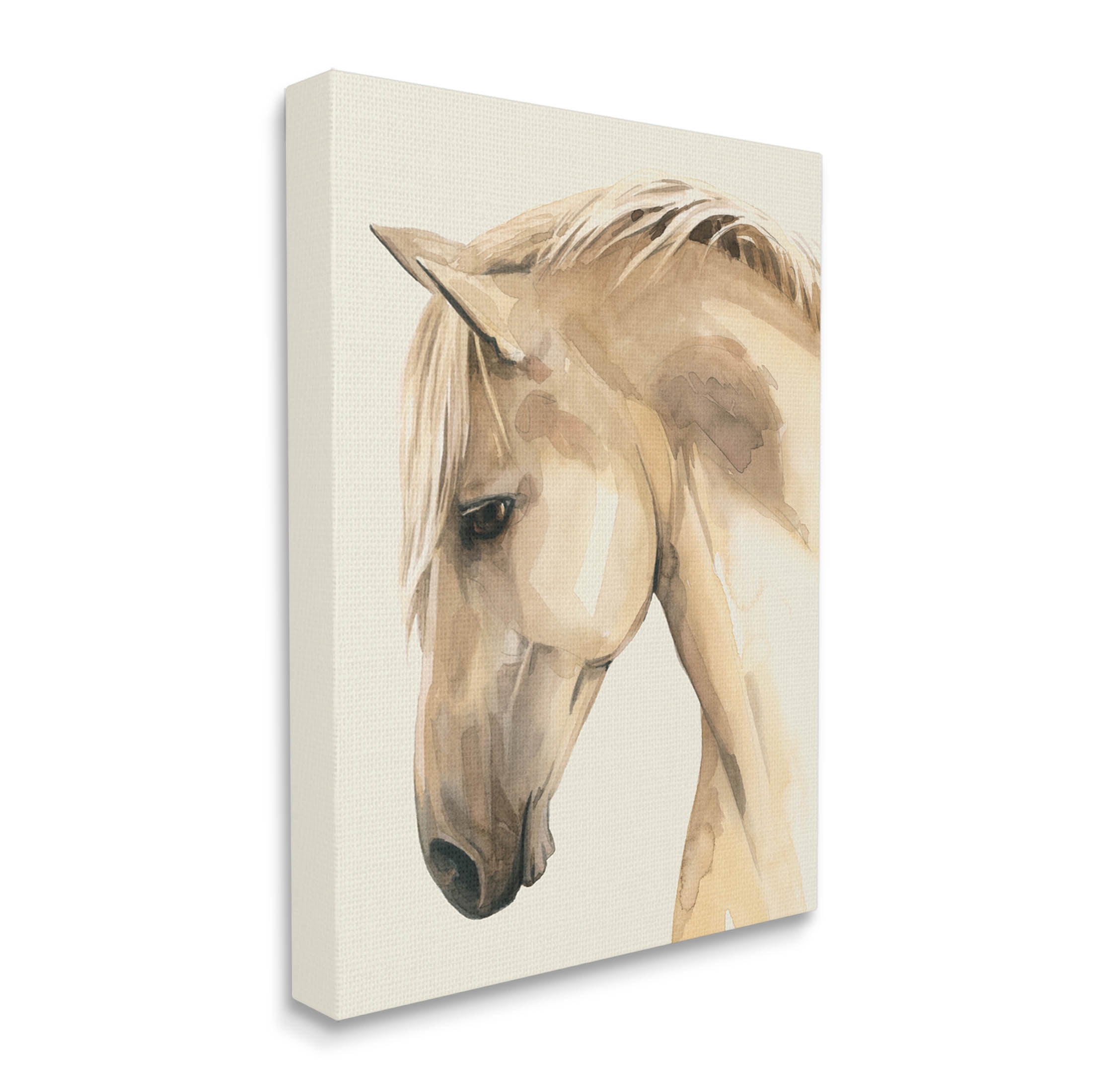 Stupell Industries Country Horse Farm Animal Portrait Graphic Art Gallery Wrapped Canvas Print Wall Art, Design by Grace Popp